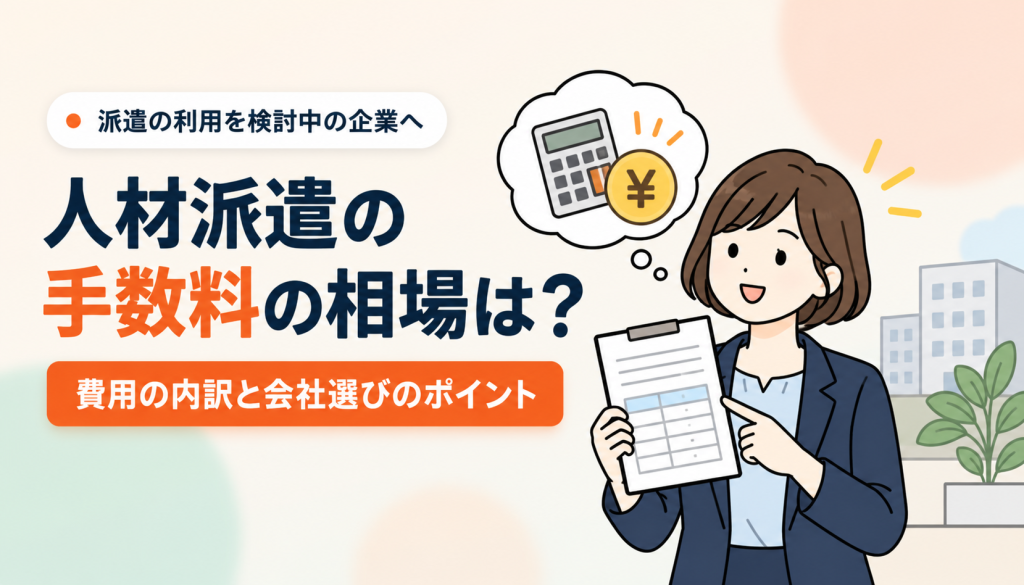 人材派遣の手数料の相場は？アイキャッチ画像